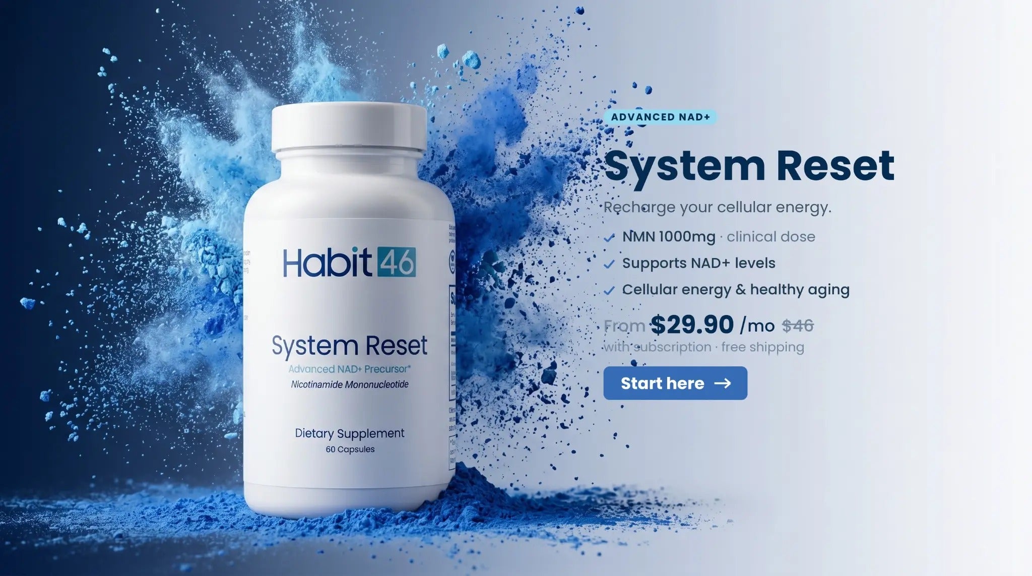 System Reset — recharge your cellular energy. From $29.90/mo with subscription.